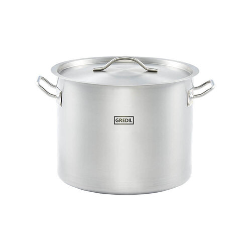 Gredil Garnek wysoki z pokrywką 20,9 L, Ø320 mm ze stali nierdzewnej Gredil Garnek wysoki z pokrywką 20,9 L, Ø320 mm ze stali nierdzewnej