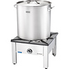 Gredil Garnek wysoki z pokrywką 20,9 L, Ø320 mm ze stali nierdzewnej