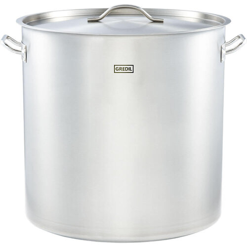 Gredil Garnek wysoki z pokrywką 98,2 L, Ø500 mm ze stali nierdzewnej Gredil Garnek wysoki z pokrywką 98,2 L, Ø500 mm ze stali nierdzewnej