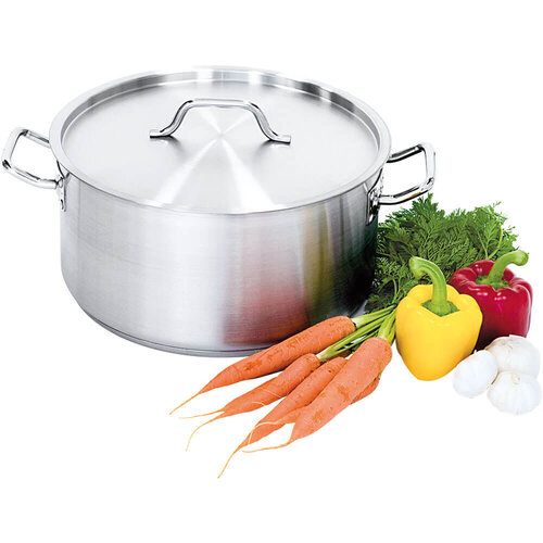 Stalgast Garnek niski z pokrywką 8 L, Ø280 mm ze stali nierdzewnej Stalgast Garnek niski z pokrywką 8 L, Ø280 mm ze stali nierdzewnej