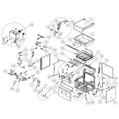 Stalgast Patelnia gazowa uchylna 58 L, 17 kW, G30/37 mbar