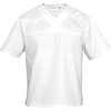 Nino Cucino Bluza kucharska z krótkim rękawem unisex, w serek | rozmiar L, biała