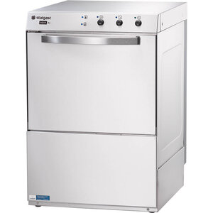 Stalgast Zmywarka uniwersalna 500x500 mm, do 30 koszy/h, 230/400V, z dozownikiem płynu myjącego, dozownikiem nabłyszczacza, pompą spustową i pompą wspomagająca płukanie Stalgast Zmywarka uniwersalna 500x500 mm, do 30 koszy/h, 230/400V, z dozownikiem płynu myjącego, dozownikiem nabłyszczacza, pompą spustową i pompą wspomagająca płukanie