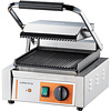 Caterina Grill kontaktowy pojedyńczy żeliwny, płyta dolna 225x230, górna 215x215 mm, 1,8 kW