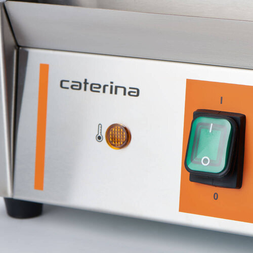 Caterina Grill kontaktowy pojedyńczy żeliwny, płyta dolna 225x230, górna 215x215 mm, 1,8 kW