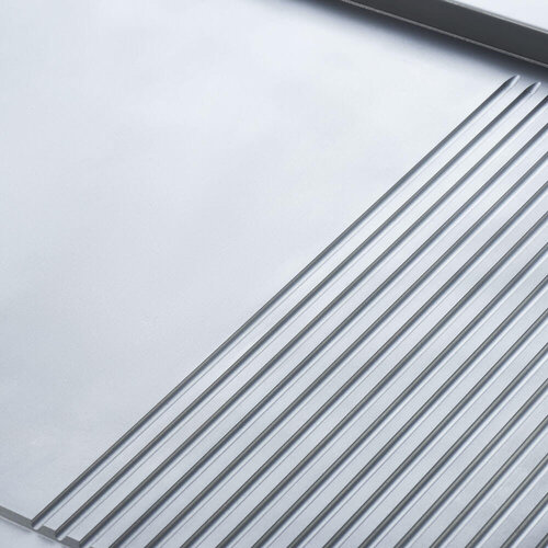 Stalgast Elektryczna płyta grillowa gładka/ryflowana, 8,1 kW na podstawie otwartej