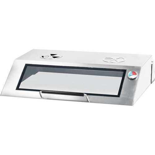 Stalgast Elektryczna płyta grillowa 4400 cm2, 1/2 gładka 1/2 ryflowana, nastawna 8,1 kW