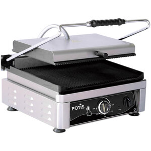 Potis Grill kontaktowy pojedyńczy żeliwny, 450 x 270 mm, 3 kW Potis Grill kontaktowy pojedyńczy żeliwny, 450 x 270 mm, 3 kW