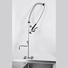 Stalgast Bateria ścienna ze spryskiwaczem, wylewką i pokrętłami, wysokość 1274 mm
