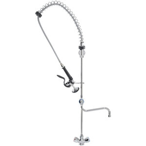 Stalgast Bateria stojąca ze spryskiwaczem, pokrętłami i wylewką, wysokość 1305 mm Stalgast Bateria stojąca ze spryskiwaczem, pokrętłami i wylewką, wysokość 1305 mm