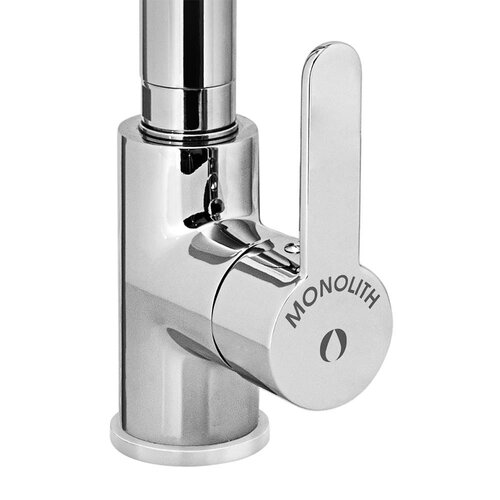 Monolith Bateria zlewozmywakowa z wyciąganym prysznicem na sprężynie, H 445 mm