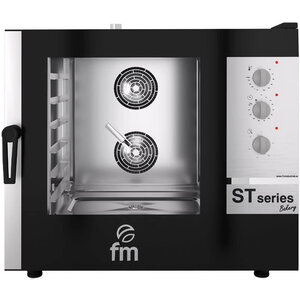 FM Industrial Piec konwekcyjno-parowy, piekarniczy 6x 600x400 mm, elektryczny, 10.5 kW ze sterowaniem manualnym