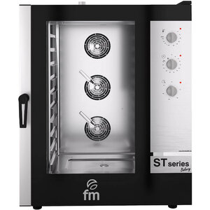 FM Industrial Piec konwekcyjno-parowy, piekarniczy 10x 600x400 mm, elektryczny, 15.6 kW ze sterowaniem manualnym