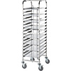 Stalgast Wyprzedaż - Wózek do transportu pojemników i tac 16x 1/1 GN, 470x620x(h)1735 mm