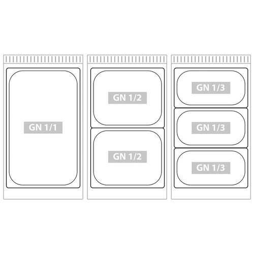 Stalgast Bemar elektryczny 2-komorowy GN 1/1, nablatowy, 1,6kW