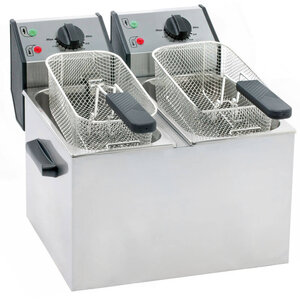 Roller Grill Frytkownica elektryczna 2-komorowa, nastawna 2x 5L, 6.4 kW z zimną strefą Roller Grill Frytkownica elektryczna 2-komorowa, nastawna 2x 5L, 6.4 kW z zimną strefą