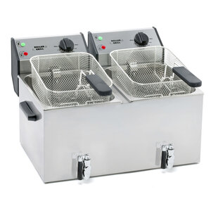 Roller Grill Frytkownica elektryczna 2-komorowa, nastawna 2x 8L, 7.2 kW z zimną strefą Roller Grill Frytkownica elektryczna 2-komorowa, nastawna 2x 8L, 7.2 kW z zimną strefą
