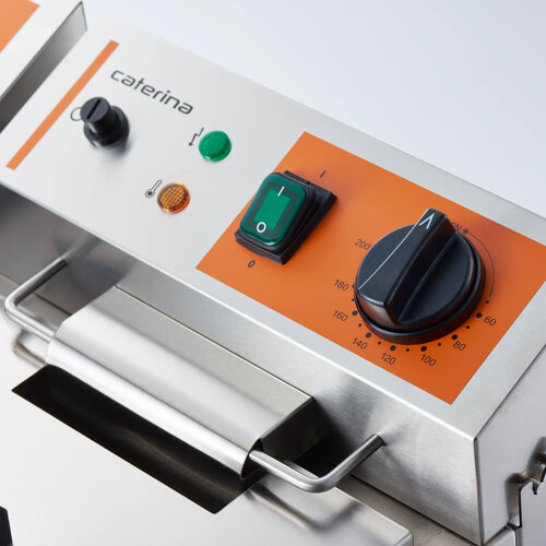Caterina Frytkownica elektryczna 2-komorowa, nastawna 2x 5L, 4 kW z zimną strefą Caterina Frytkownica elektryczna 2-komorowa, nastawna 2x 5L, 4 kW z zimną strefą