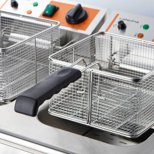 Caterina Frytkownica elektryczna 2-komorowa, nastawna 2x 8L, 6 kW z zimną strefą Caterina Frytkownica elektryczna 2-komorowa, nastawna 2x 8L, 6 kW z zimną strefą