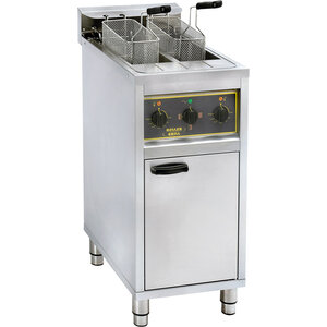 Roller Grill Frytkownica elektryczna 2-komorowa, stacjonarna 2x 10L, 12 kW z zimną strefą Roller Grill Frytkownica elektryczna 2-komorowa, stacjonarna 2x 10L, 12 kW z zimną strefą