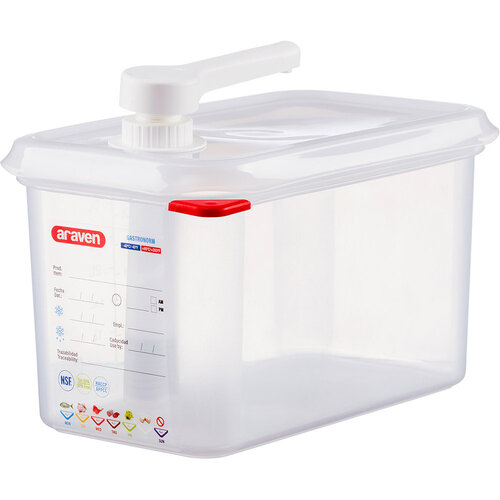 Araven Dozownik do sosów z polipropylenu, 1/4 GN Araven Dozownik do sosów z polipropylenu, 1/4 GN