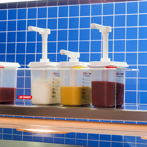 Araven Dozownik do sosów z polipropylenu, 1/4 GN Araven Dozownik do sosów z polipropylenu, 1/4 GN