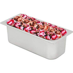 Stalgast Kuweta do lodów ze stali nierdzewnej 5 L, 360x165x(h)120 mm