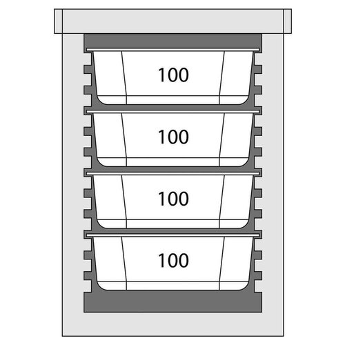 Stalgast Termos transportowy 86 L, ładowany od frontu 6x GN 1/1
