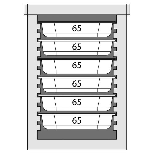 Stalgast Termos transportowy 86 L, ładowany od frontu 6x GN 1/1