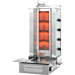 Potis Kebab gazowy 4 palniki, wsad do 70 kg, 14 kW, 620x760x(h)1040 mm Potis Kebab gazowy 4 palniki, wsad do 70 kg, 14 kW, 620x760x(h)1040 mm