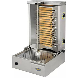 Roller Grill Kebab elektryczny 2 palniki, wsad do 25 kg, 5,8 kW, 580x660x(h)870 mm