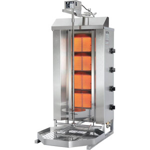 Potis Kebab gazowy 4 palniki, wsad do 70 kg, 11,2 kW, 510x590x(h)1120 mm Potis Kebab gazowy 4 palniki, wsad do 70 kg, 11,2 kW, 510x590x(h)1120 mm