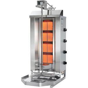 Potis Kebab gazowy 4 palniki, wsad do 70 kg, 14 kW, 510x590x(h)1120 mm Potis Kebab gazowy 4 palniki, wsad do 70 kg, 14 kW, 510x590x(h)1120 mm