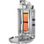 Potis Kebab gazowy 2 palniki, wsad do 30 kg, 7 kW, 395x500x(h)920 mm z tacą na tłuszcz o wym. 500x500 mm