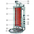 Potis Kebab elektryczny 2 palniki, wsad do 30 kg, 6 kW, 450x500x(h)920 mm z tacą na tłuszcz o wym. 500x500 mm