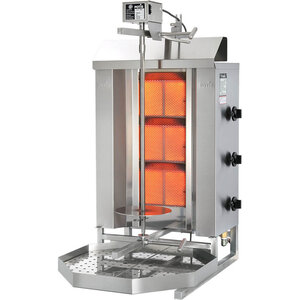 Potis Kebab gazowy 3 palniki, wsad do 40 kg, 10,5 kW, 510x590x(h)920 mm Potis Kebab gazowy 3 palniki, wsad do 40 kg, 10,5 kW, 510x590x(h)920 mm
