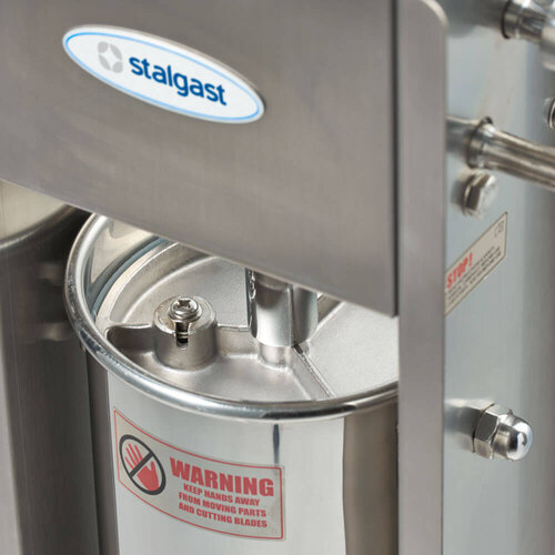 Stalgast Ręczna nadziewarka do kiełbas 10 L, pionowa z 4 lejkami 16, 22, 32 i 38 mm
