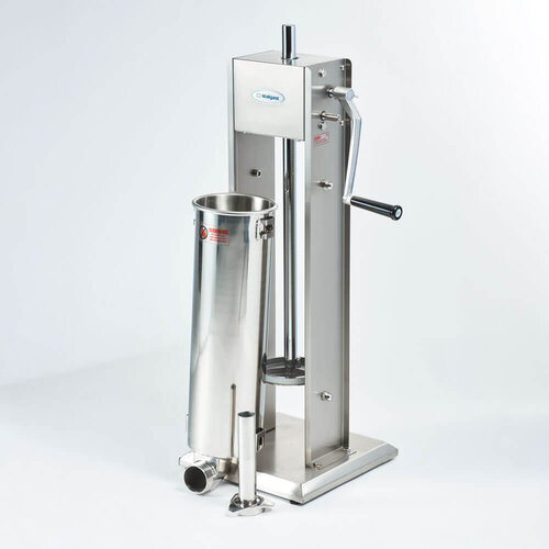 Stalgast Ręczna nadziewarka do kiełbas 10 L, pionowa z 4 lejkami 16, 22, 32 i 38 mm