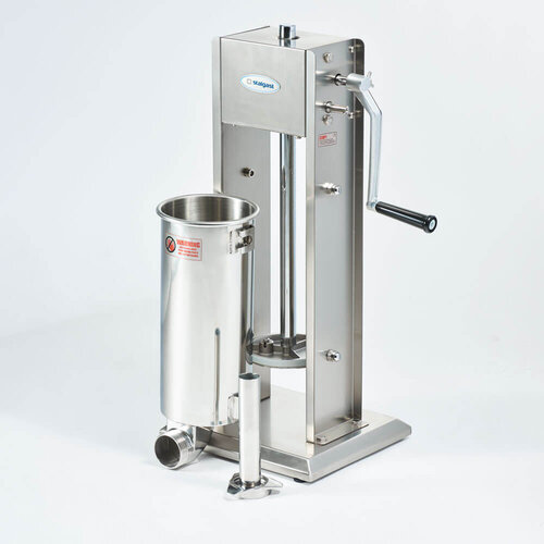 Stalgast Ręczna nadziewarka do kiełbas 5 L, pionowa z 4 lejkami 16, 22, 32 i 38 mm