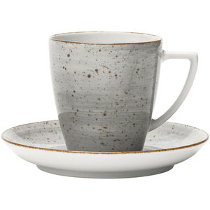 Lubiana Filiżanka ze spodkiem 200 ml, szara, Boss (6 szt.) Lubiana Filiżanka ze spodkiem 200 ml, szara, Boss (6 szt.)