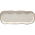 Lubiana Pólmisek prostokątny 350x135x(h)27 mm, Stone Age (6 szt.)