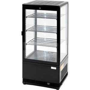 Stalgast Witryna chłodnicza kwadratowa 78 L, od 0 do 12°C z oświetleniem LED, czarna Stalgast Witryna chłodnicza kwadratowa 78 L, od 0 do 12°C z oświetleniem LED, czarna