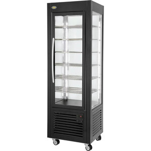Roller Grill Witryna cukiernicza kwadratowa 360 L, od 2 do 10°C z oświetleniem LED, czarna Roller Grill Witryna cukiernicza kwadratowa 360 L, od 2 do 10°C z oświetleniem LED, czarna