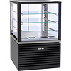 Roller Grill Witryna chłodnicza kwadratowa 325 L, od 2 do 10°C z oświetleniem LED, czarna