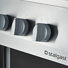 Stalgast Kuchnia gazowa z 6 palnikami i piekarnikiem elektrycznym z termoobiegiem 25,5 kW, G20/20 mbar