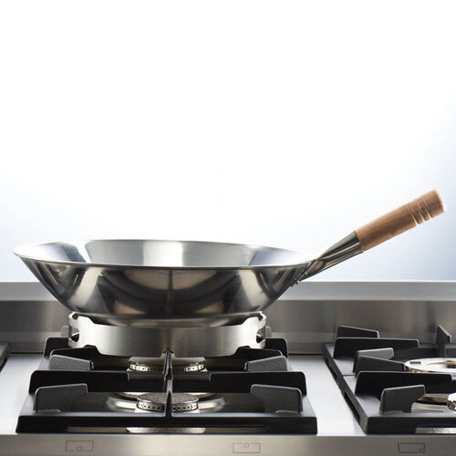 Stalgast Kuchnia gazowa z 4 palnikami i piekarnikiem elektrycznym z termoobiegiem 20,5 kW, G30/37 mbar