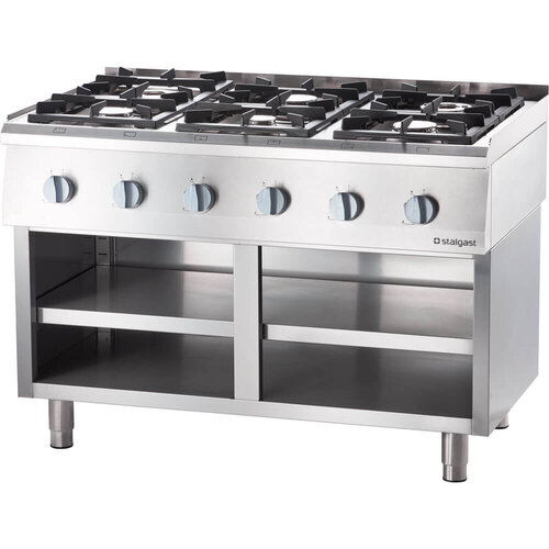 Stalgast Kuchnia gazowa nastawna z 6 palnikami 32,5 kW, G30/37 mbar Stalgast Kuchnia gazowa nastawna z 6 palnikami 32,5 kW, G30/37 mbar