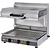 Roller Grill Salamander 3 kW 230 V z ruchomą głowicą kwarcowymi grzałkami i wykrywanie talerzy