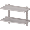 Stalgast Półka wisząca przestawna pojedyncza z dwiema konsolami | 1200x300x(h)660 mm