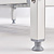 Tribeca Regał aluminiowy narożny z 4 półkiami gretingowymi 859x460x(h)1680 mm